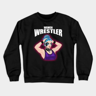 Women Wrestler Crewneck Sweatshirt